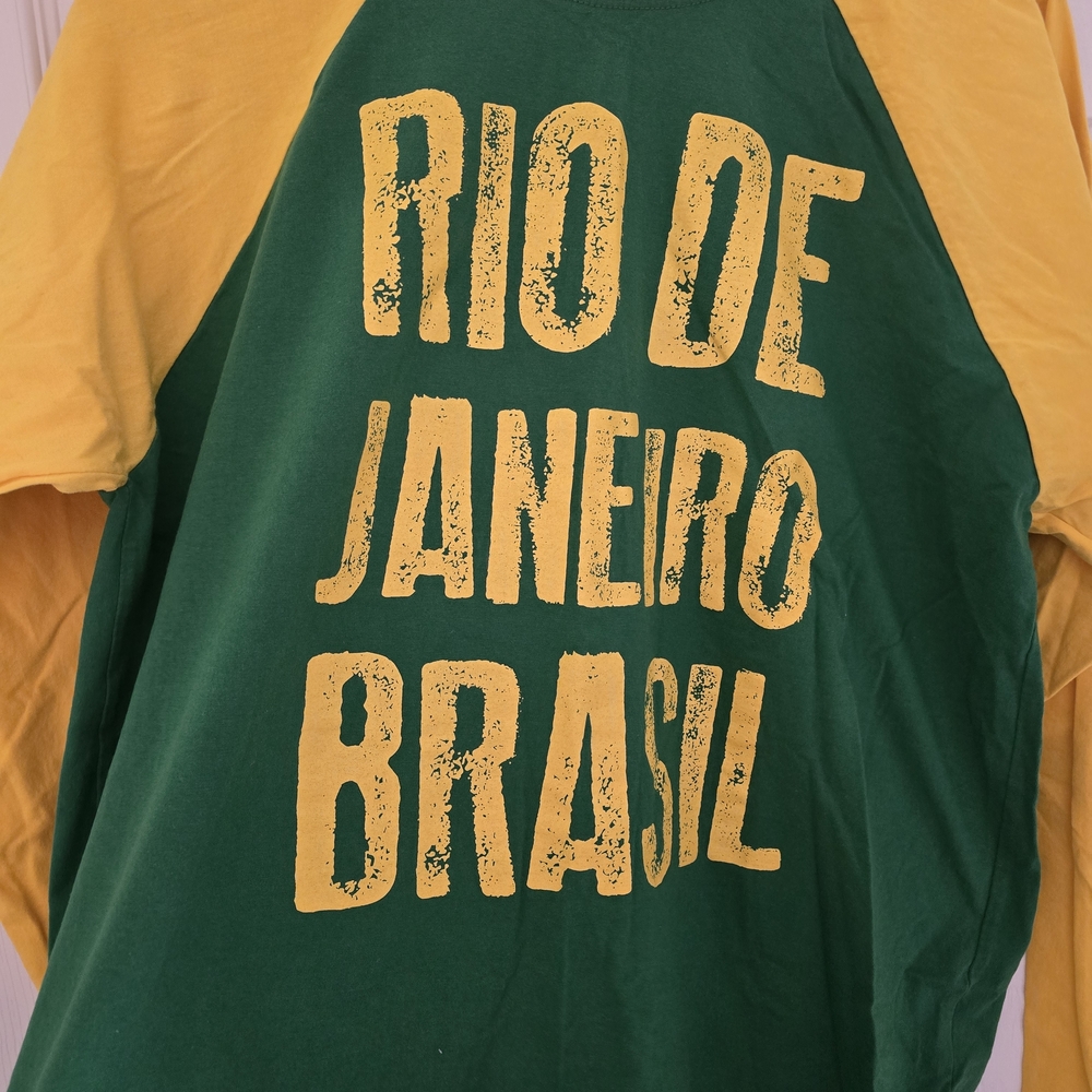 Green and Yellow Rio de Janeiro Graphic Tee